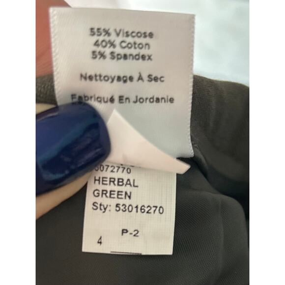 Perfect Condition Talbots Newport Pant Olive Green Size 4 - Picture 10 of 13